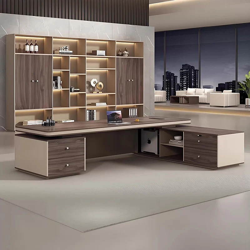 

Компьютерный стол Boss L-образный коммерческий офисный стол Qimink, современный органайзер, шкаф, столы Eckschreibtisch, компьютерная мебель