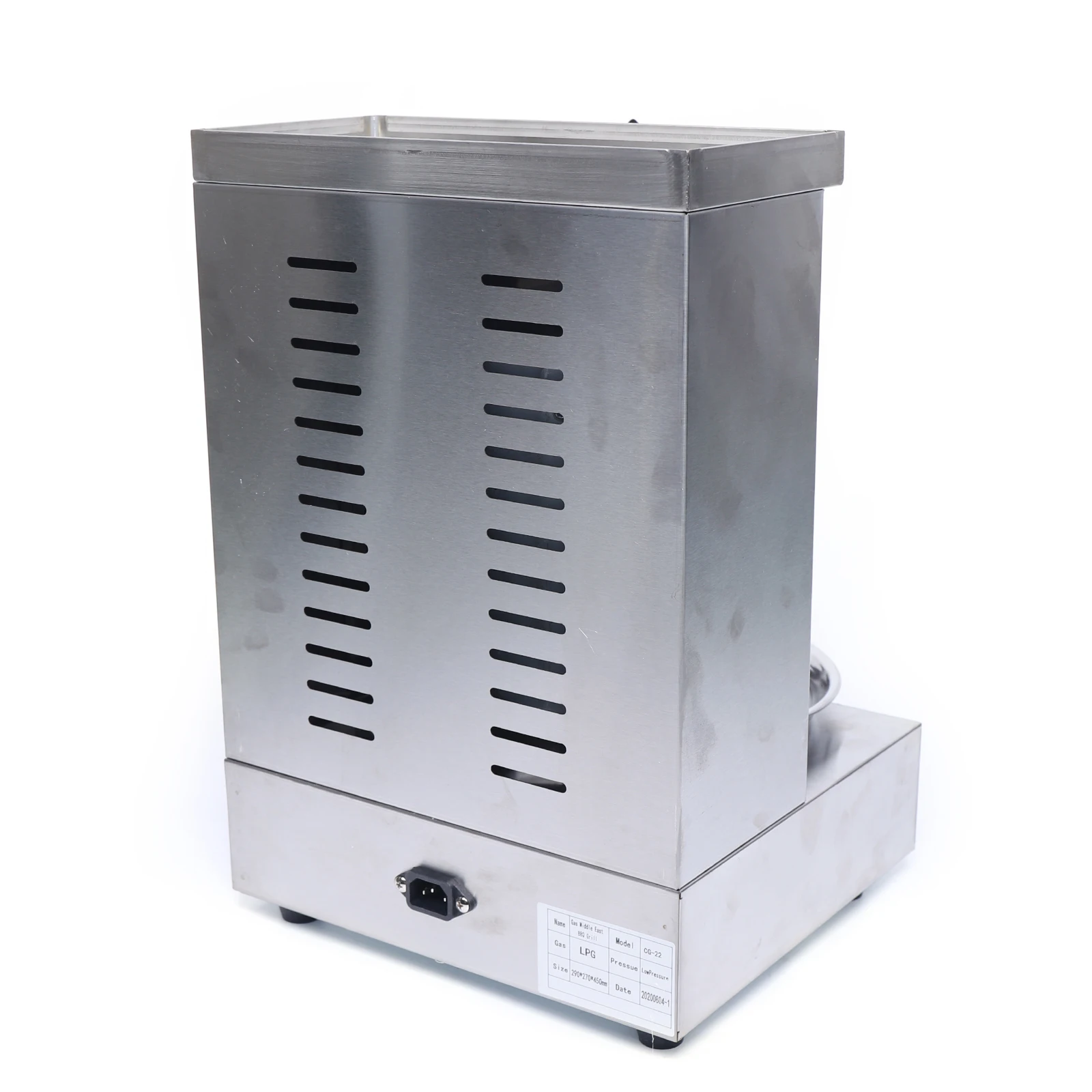 Imagem -04 - Gás Vertical Broiler Shawarma Machine Spinning Doner Kebab Gyro Grill Machine