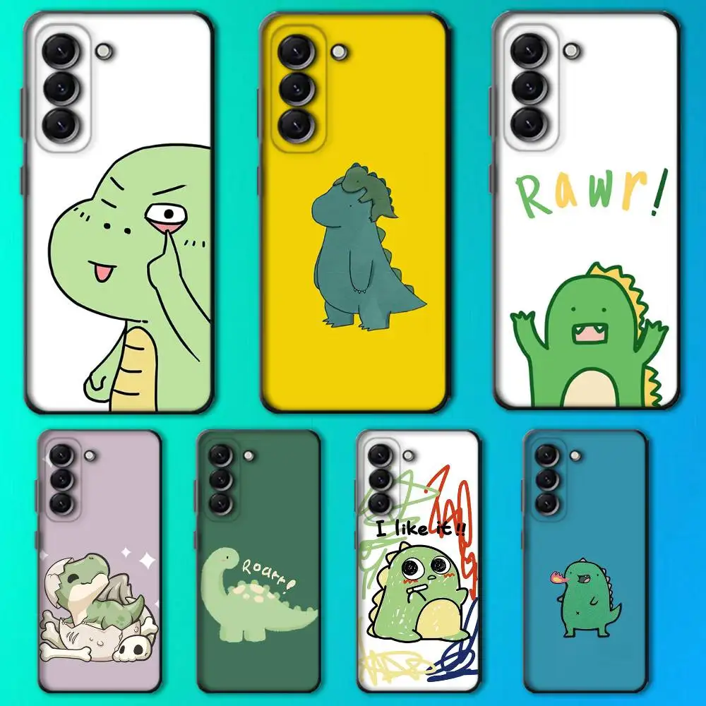 

Cartoon D-Dinosaur Phone Case For Samsung Galaxy A13,A21s,A22,A31,A32,A52,A53,A71,A80,Soft Black Shell