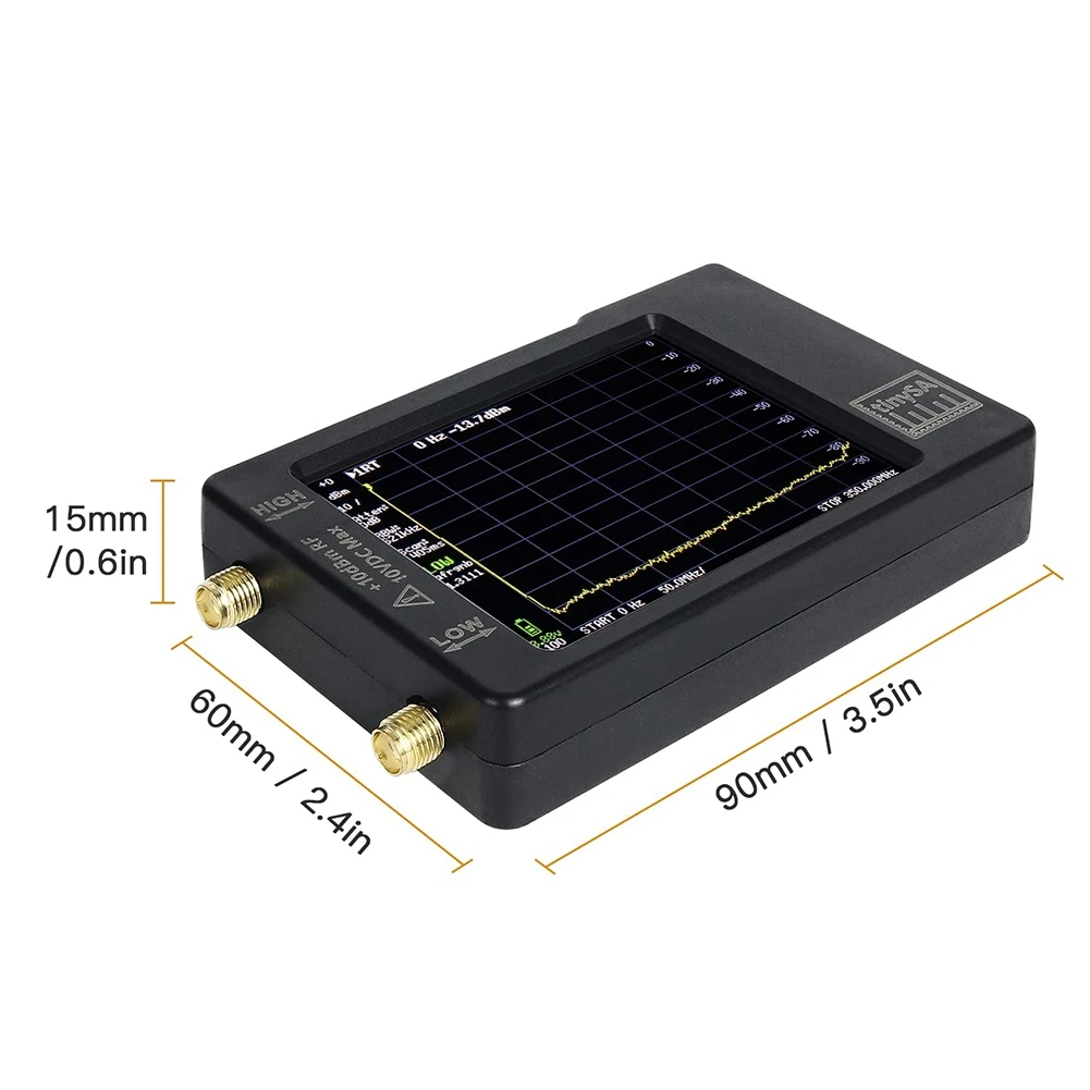 Tinysa Spectrum Analyzer, เครื่องวิเคราะห์สเปกตรัม RF แบบใช้มือถือ 2.8 นิ้วจอแสดงผลแบตเตอรี่ในตัว, ฟังก์ชั่นป้องกัน ESD