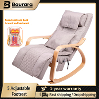 Leisure rocking chair Relaxing Recliner Adjustable Backrest Armchair With Roller Heating Vibration Home Massage Shiatsu chair