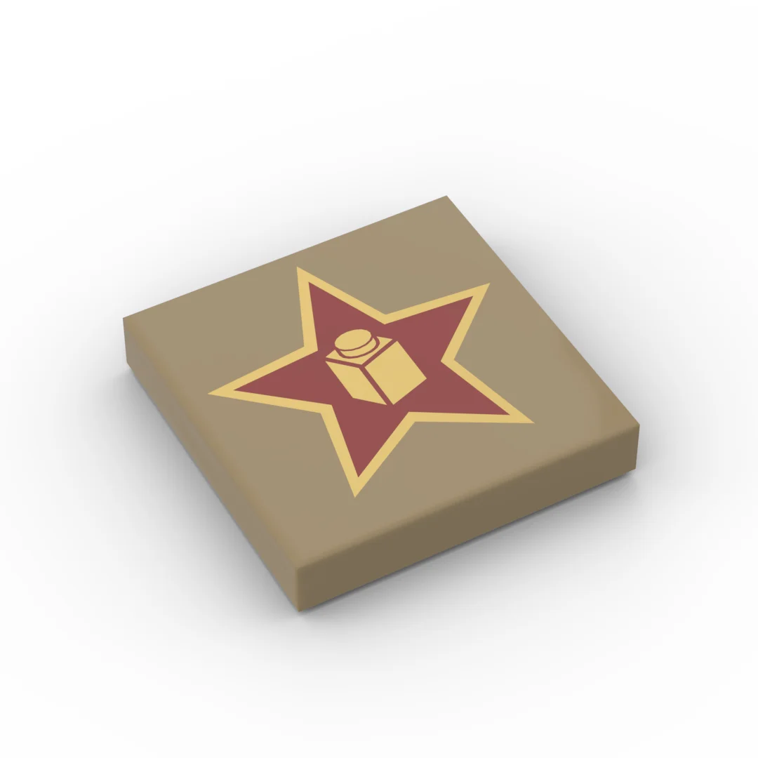 

Small particle building block MOC 3068bpr0215 pb0655 bp0c 13084 printing pentagram spare parts