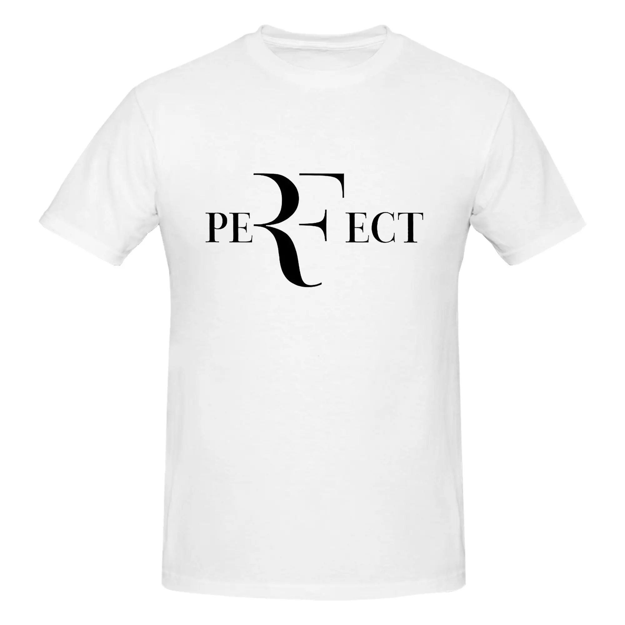 Roger Federer Men T-Shirt Double Sided Plus Size T Shirts Men's O-Neck Cotton Tees Short Summer Male