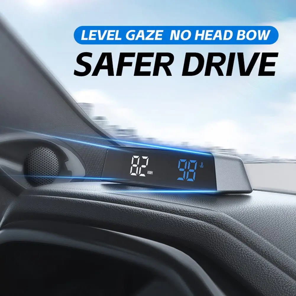 Driving Safety Car HUD Altitude Meter Projector Dashboard Installation for gps Update Rate Photosensitive Adjustment