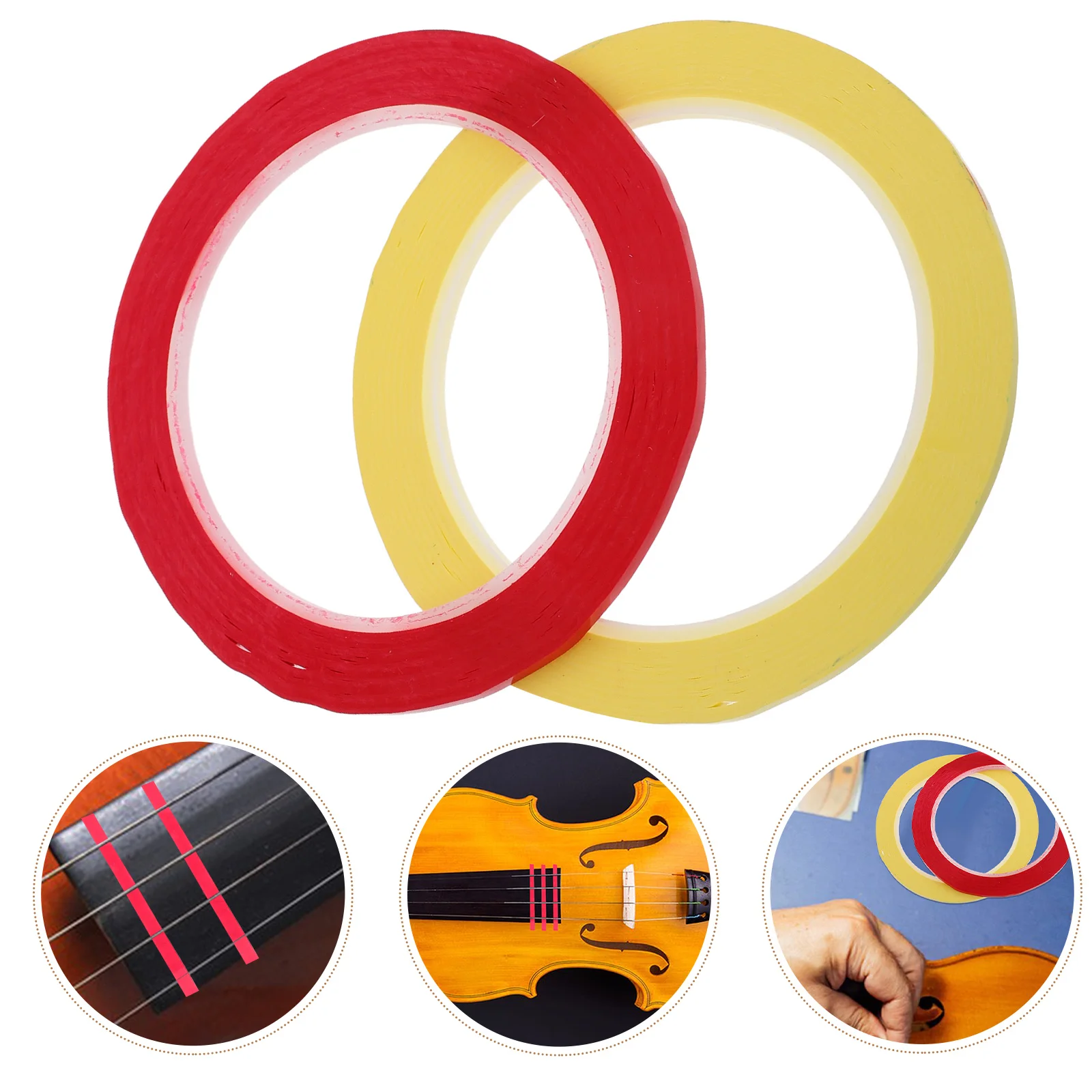 

2 Rolls Violin Fingerboard Tape Cello Finger Guide Stickers Adhesive Beginner Finger Positioning Tool Accurate Placement Easy