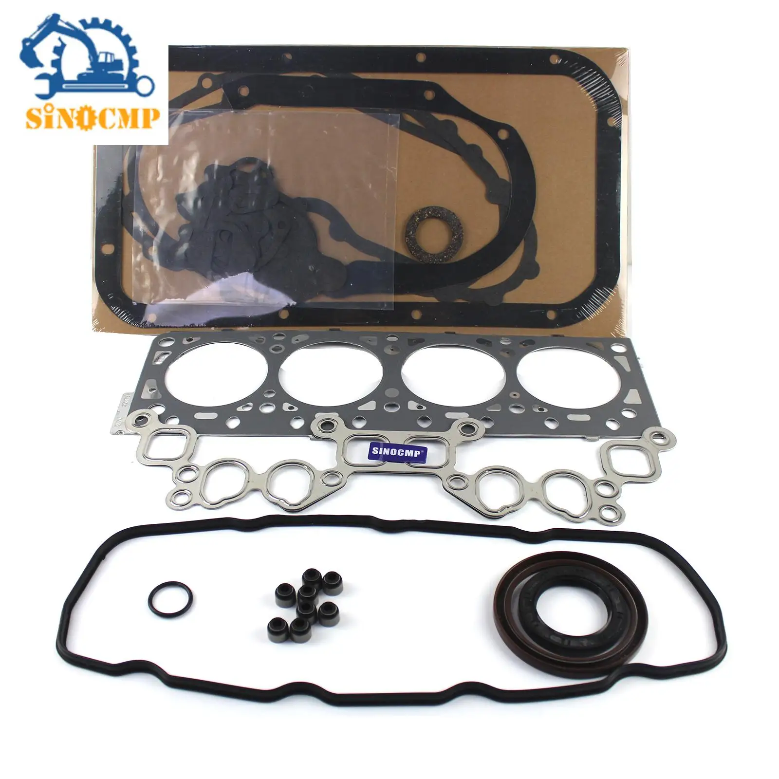 

1 комплект прокладок цилиндра для капитального ремонта двигателя для Nissan K21 бензина сжиженного нефтяного газа TCM CAT вилочный погрузчик N-11044-FU400 N-10101-FY52K N-91H20-00360