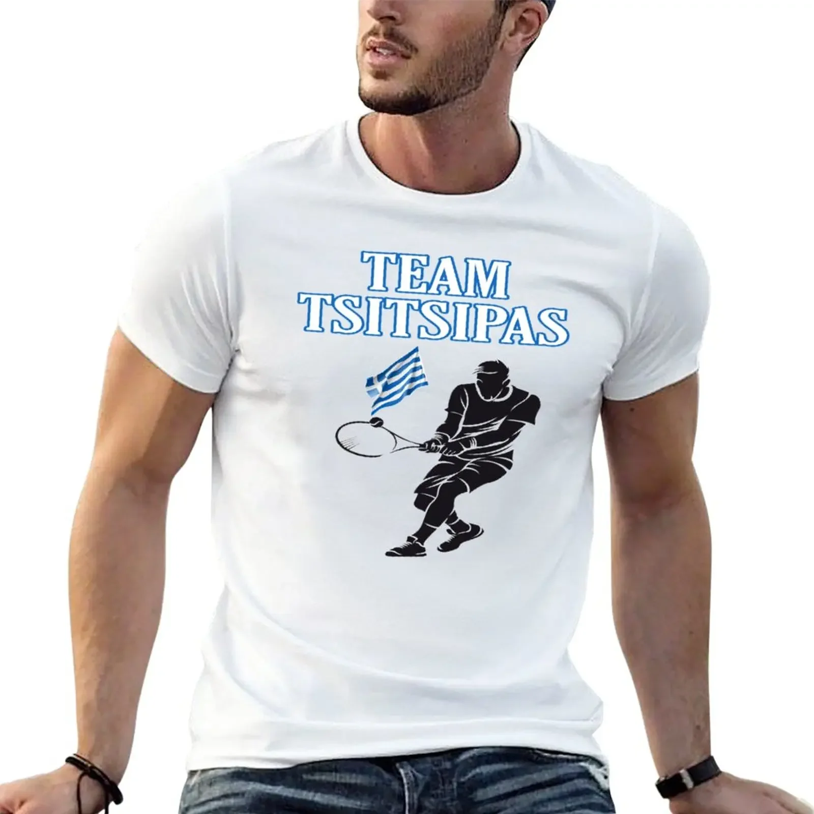 Team tsitsipas - Stefanos Tsitsipas T-Shirt oversized t shirt plus size t shirts men graphic t shirts