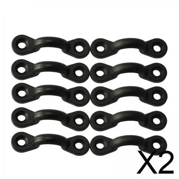 

2x 10x Kayak Pad Eye Kit, Deck Loops Tie Down Pad, ,Premium Performance Kayak Tie Down Loops for Kayak Canoes