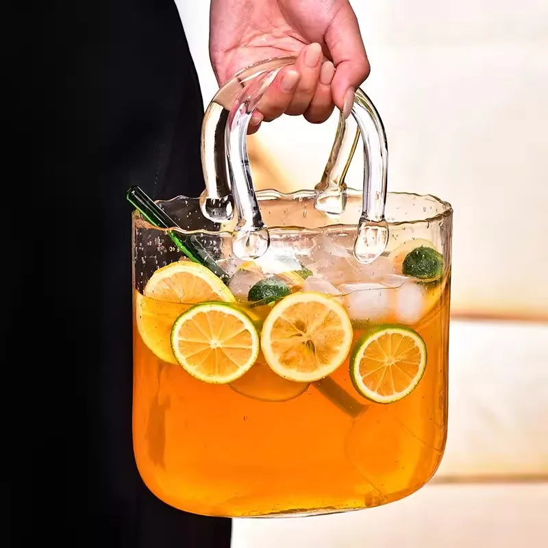 2300ml Handheld Glass Wrapped Slightly Drunk Fruit Wine Cup Cocktail Cup Bar Set