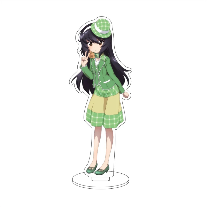 أنيمي الفتيات وبانزر الاكريليك حامل Nishizumi ميهو تاكيبي ساوري الشكل حامل لوحة تأثيري الدعامة ديكور الرسوم المتحركة الهدايا الحاضر