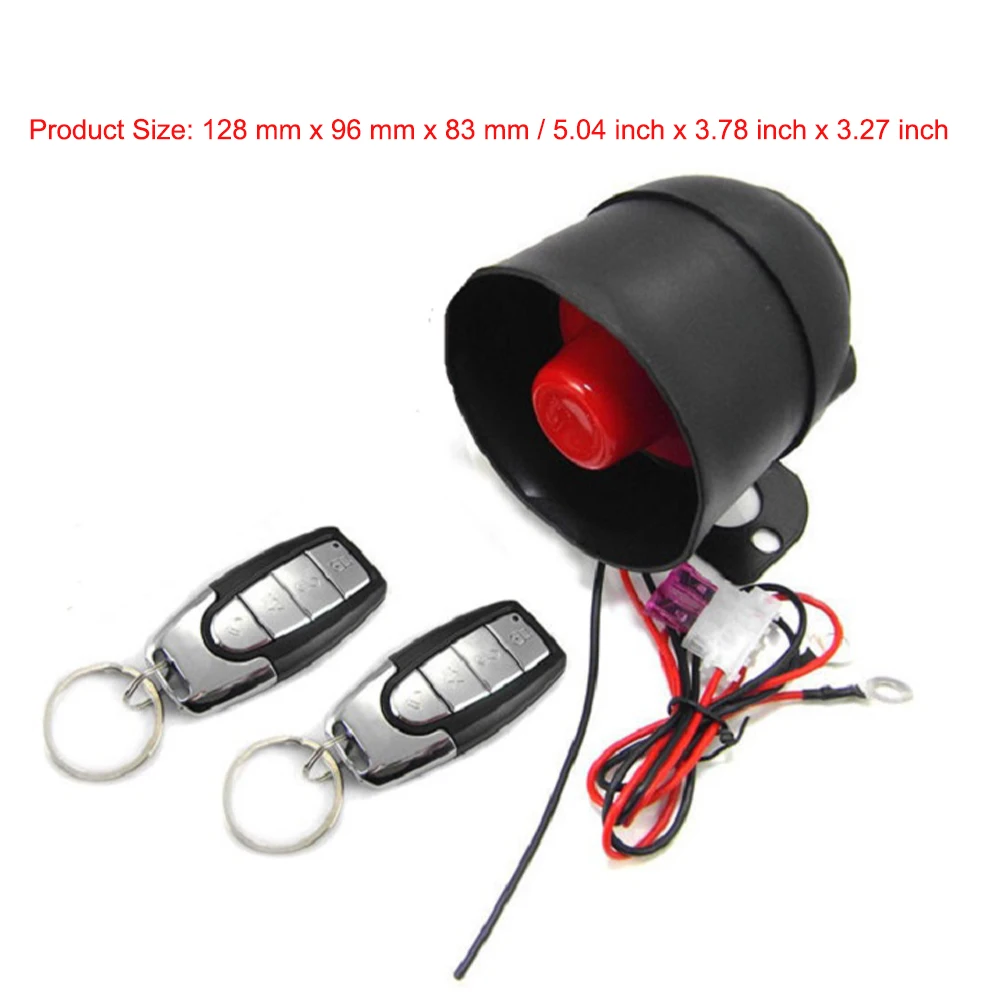 For 12V DC Vehicles Keyless Entry Car Alarm System Universal Security Protection M810-8115