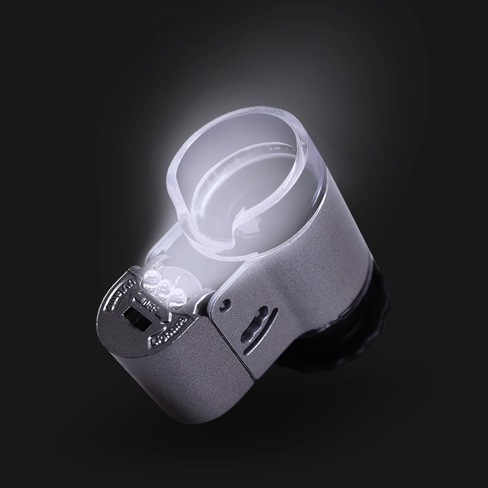 

Portable Magnifying Glass Microscope Magnifier 50X LED with Light Pocket Currency