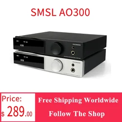 SMSL AO300 Digital Amplifier MA5332MS AMP CS43131 DAC Chip DSD256 Bluetooth MQA 2.1 Channel with Aubwoofer USB Decoding Speaker