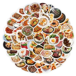 100PCS Delicious Realistic Food Dishes Graffiti Stickers For Helmet Bicycle Hand Account Pencil Case Decals LanLanStickersWorld