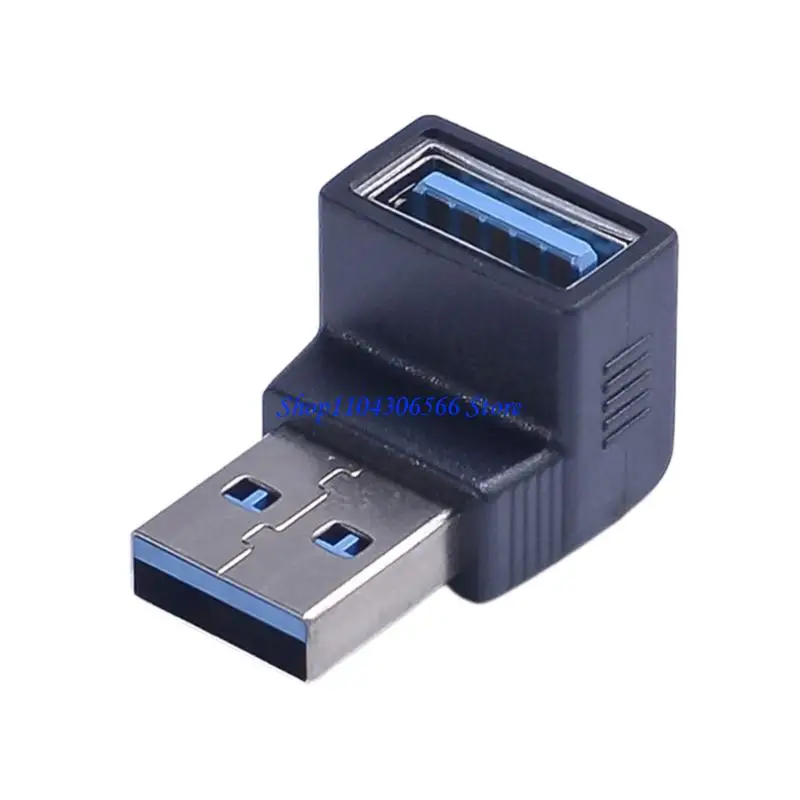 02DD Flexible USB Male To Female 90 Degree Connector AdapterFor IT Professionals And Photographers
