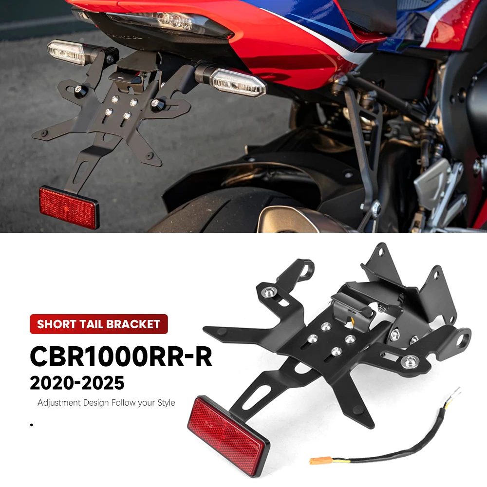 

Новый для HONDA CBR1000RR-R CBR 1000RR-R 2020 2021 2022 2023 2024 2025 мотоциклетный короткий хвостовой держатель номерного знака, кронштейн для задней бабки