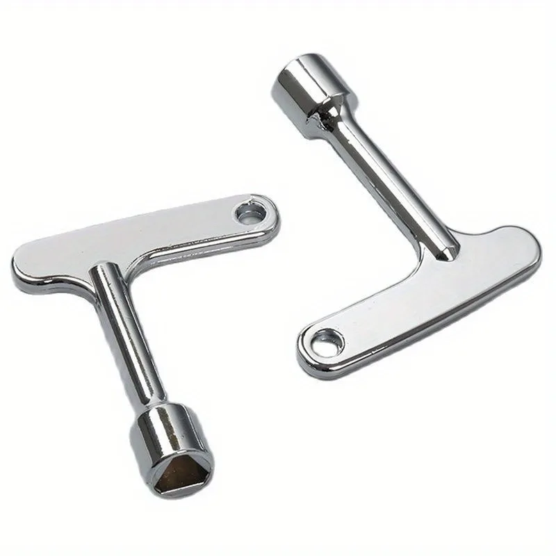 2pcs Elevator Emergency Lift Door Release Lock Key,Zinc Alloy Spanner Key,Utility Service Key Triangular Key,Universal Key Lock