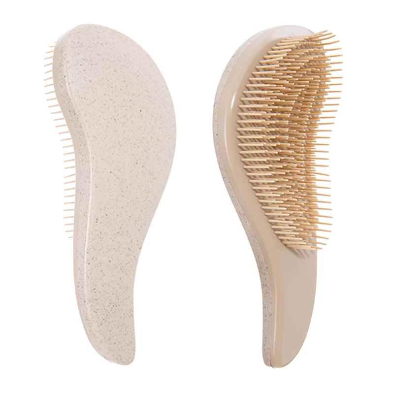 

Detangling Hair Brush 1PC – Soft Wheat Straw Scalp Massage Comb, Anti-Static Gentle Grooming for Salon & Home