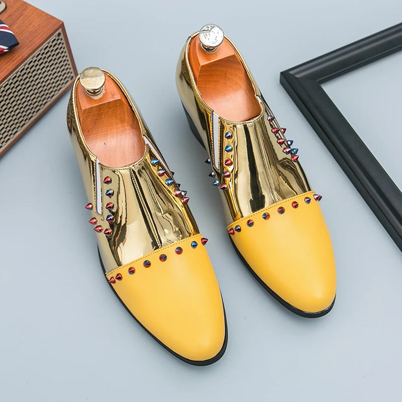 

Men Business Height Increase Formal High Heels Fashion Pointed Men Shoes Size 38-46