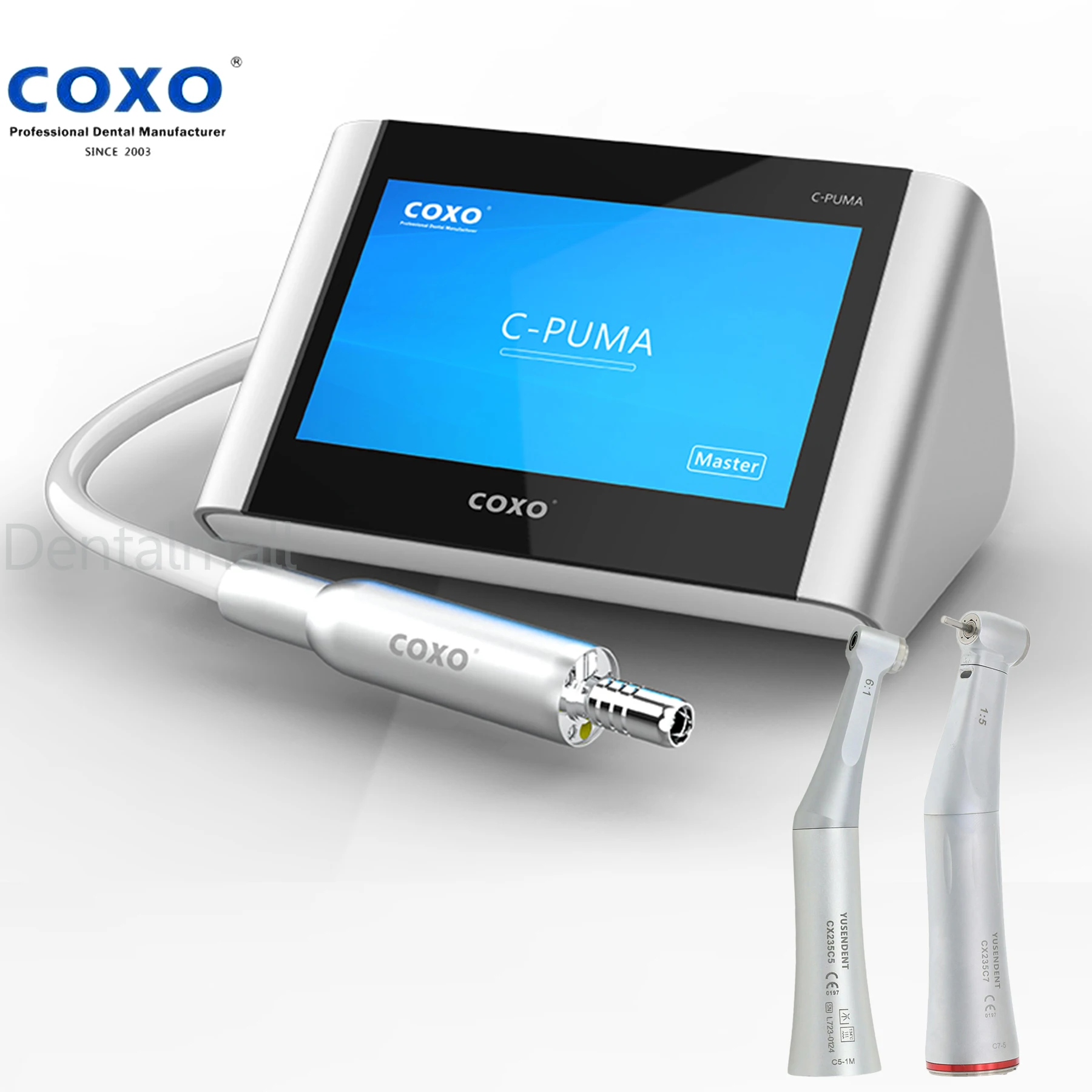 

Dental Electric Endo Motor COXO C PUMA Master Contra Angle Handpiece 6:1 1:5