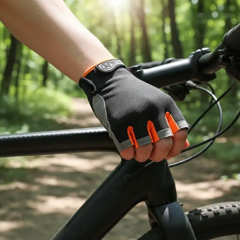 Half Finger Cycling Gloves Men Women Anti Slip Shock Breathable Summer Bicycle Fingerless Sports Gym Training Bike