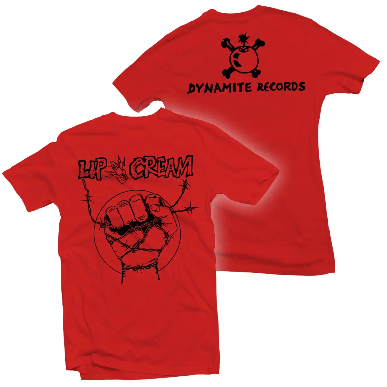 Lip Cream  9 Shocks Terror Band Graphic Tee 100% Cotton Round Neck Casual Unisex T-shirt Summer Top