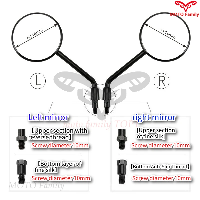 Original accessories for Honda retro motorcycle CBF190TR rearview mirror reflector motorcycle mirrors motorcycle accessories