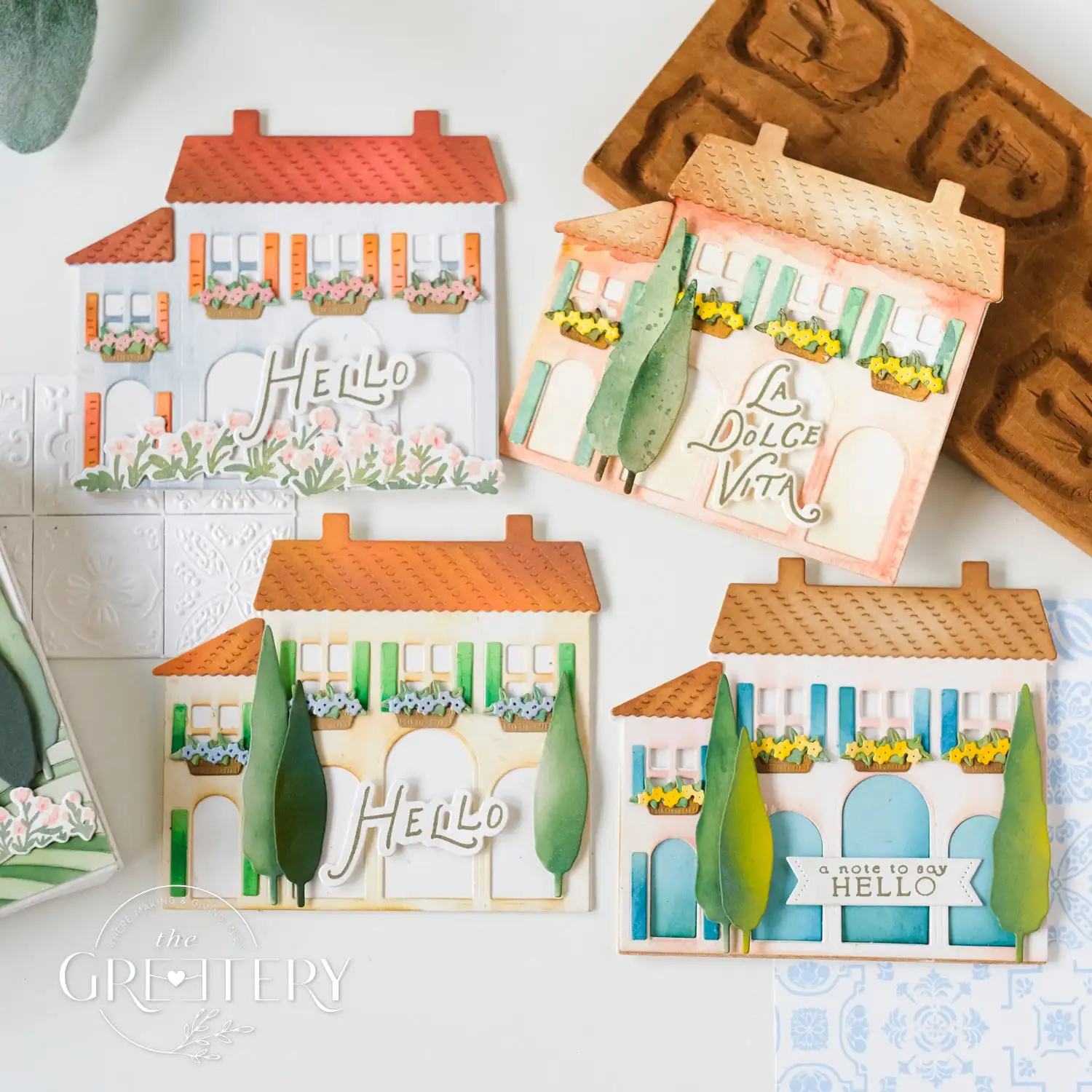 Countryside Villa Market Dies Collection Metal Cutting Dies for DIY Decorating Scrapbook Paper Card Album Embossing Craft Die