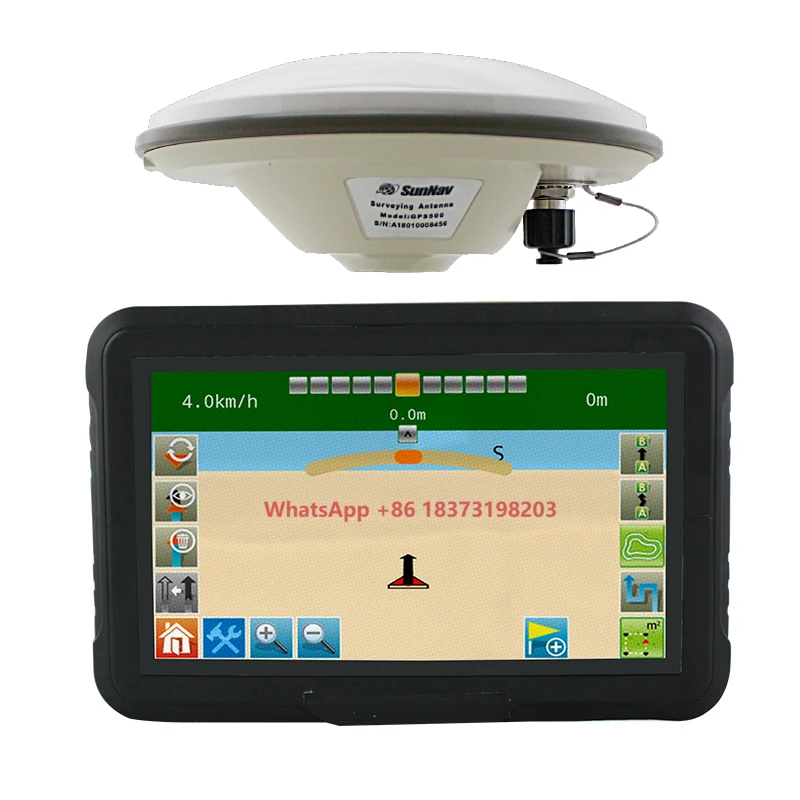 SunNav Agriculture Tractor GPS Guidance System 7inch Ips Display Android Precision Agriculture GPS Navigator