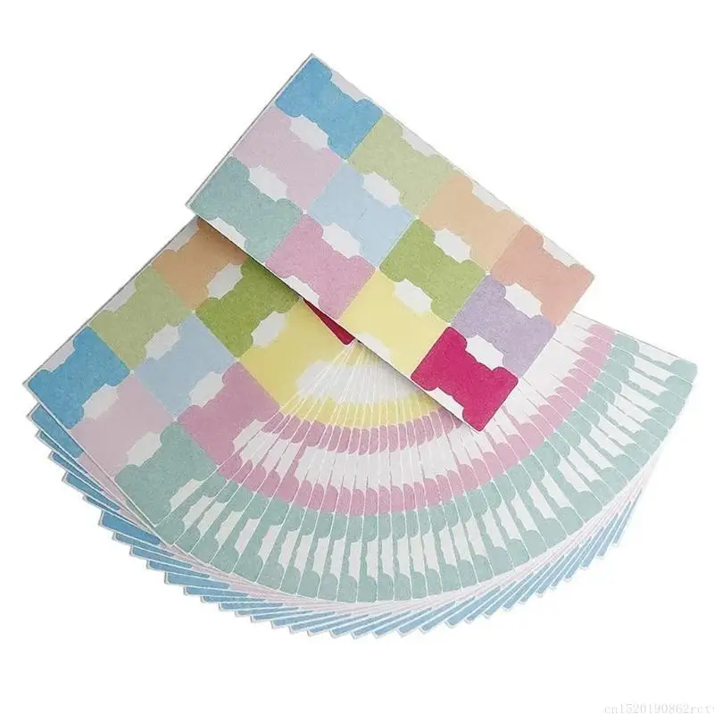 D5BB 120Pieces Colored Index Label Adhesive Label Sticker Writable Index Labels Adhesive Notes Notebook Page Marker