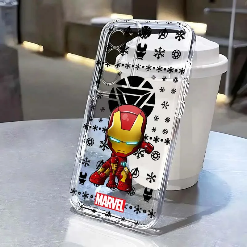 

Marvel Iron Man Anime For OPPO A11 A16 A55 A56 A57 A72 A52 A73 A74 A54 A76 A78 A58 A98 Pro 5G TPU Transparent Phone Case