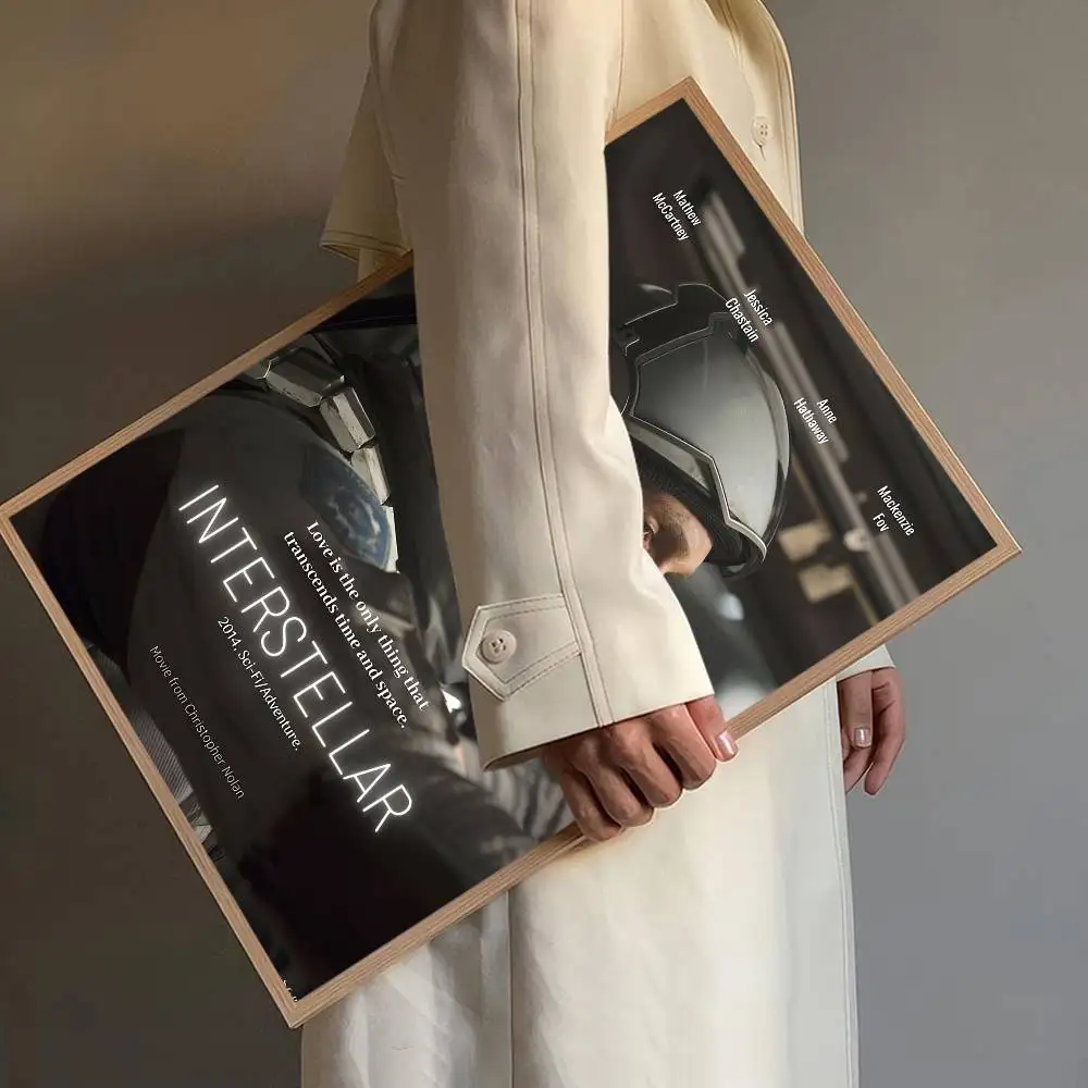 بين النجوم الكلاسيكية الخيال العلمي فيلم DIY لزجة المشارك خمر غرفة بار مقهى ديكور ديكور المنزل #6