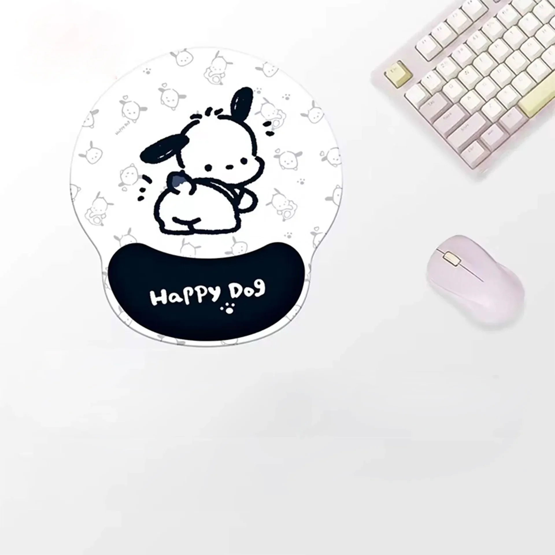 Sanrio Pochacco Wrist Mouse Pad Kawaii Cartoon Super Soft Wrist Pad Desk Pad Cute Keyboard Hand Rest Office Wrist Pad