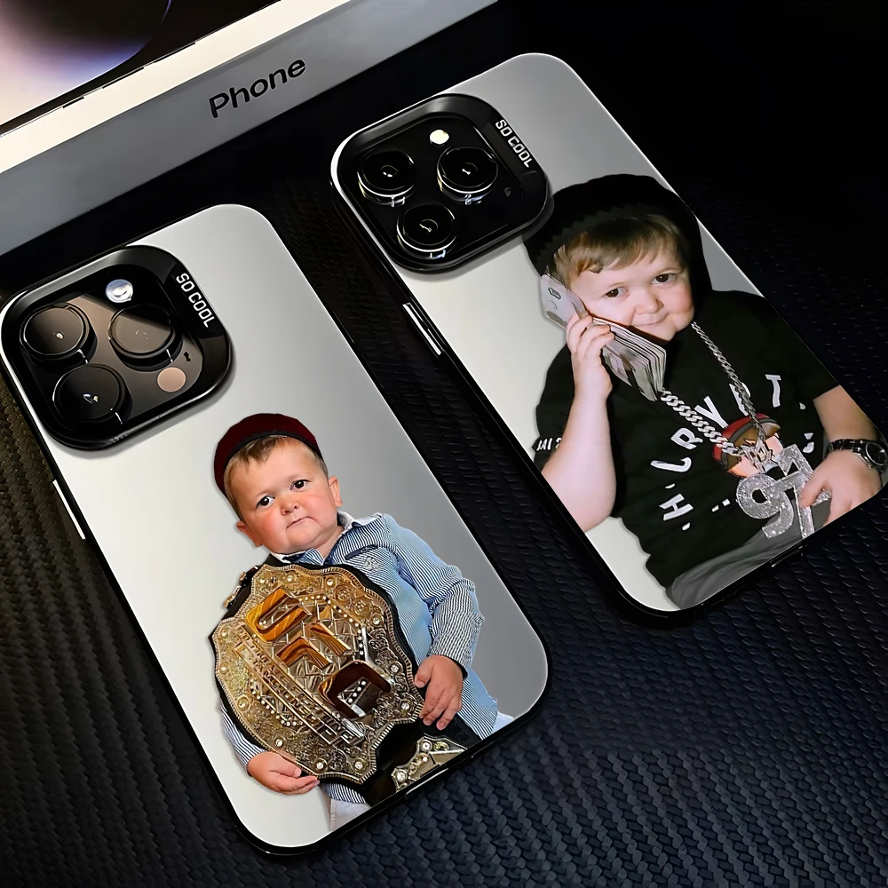 Coque de téléphone anti-chute mate Hasbulla pour influenceurs, compatible iPhone 17e 16 15 14 13 12 11 mini Pro Max X XR XSMAX 8 7 Air Plus