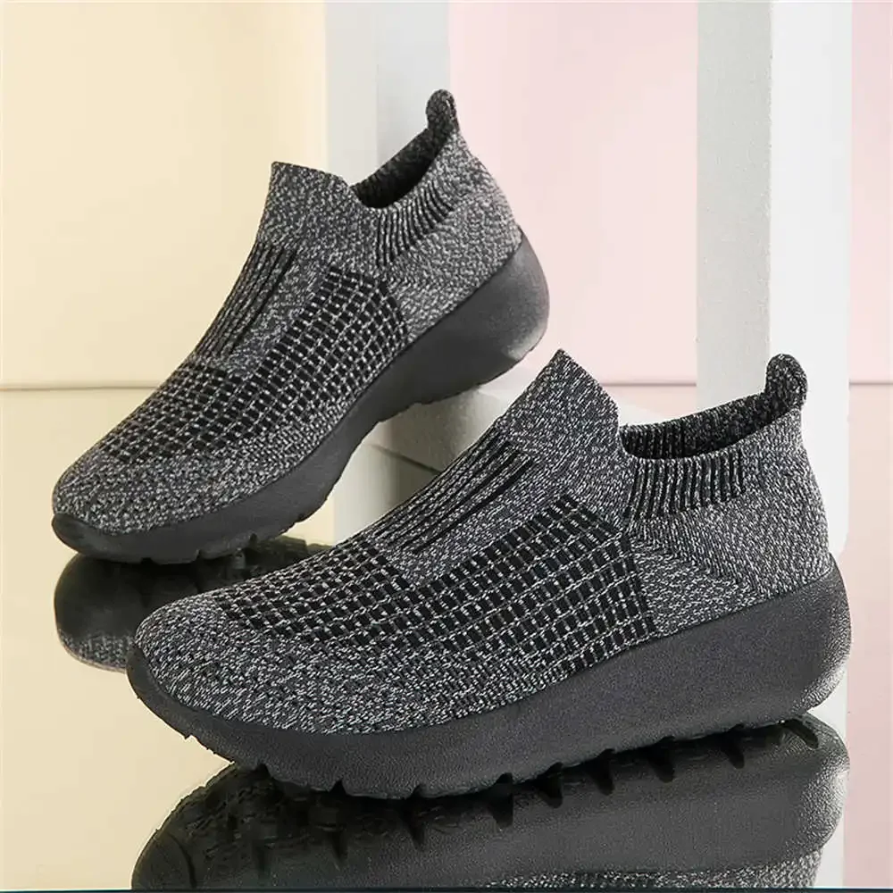 Round Nose 36-43 Basketball Tenis Woven Woman Shoes Black Women's New Sneakers Sports Tens Jogging Releases Jogging Tene