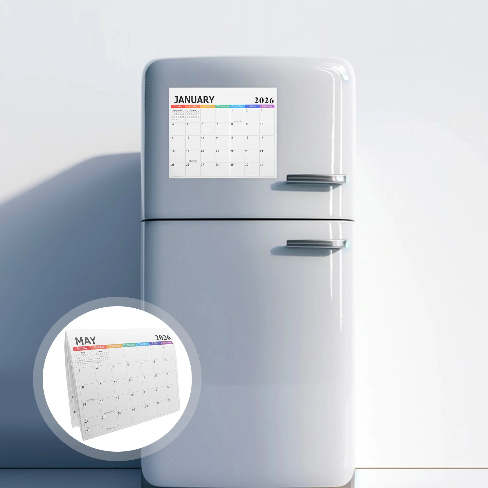 

Magnetic Fridge Calendar Jan 2026 to Jun 2027 18-Month Refrigerator Calendar Monthly Planner Organizer
