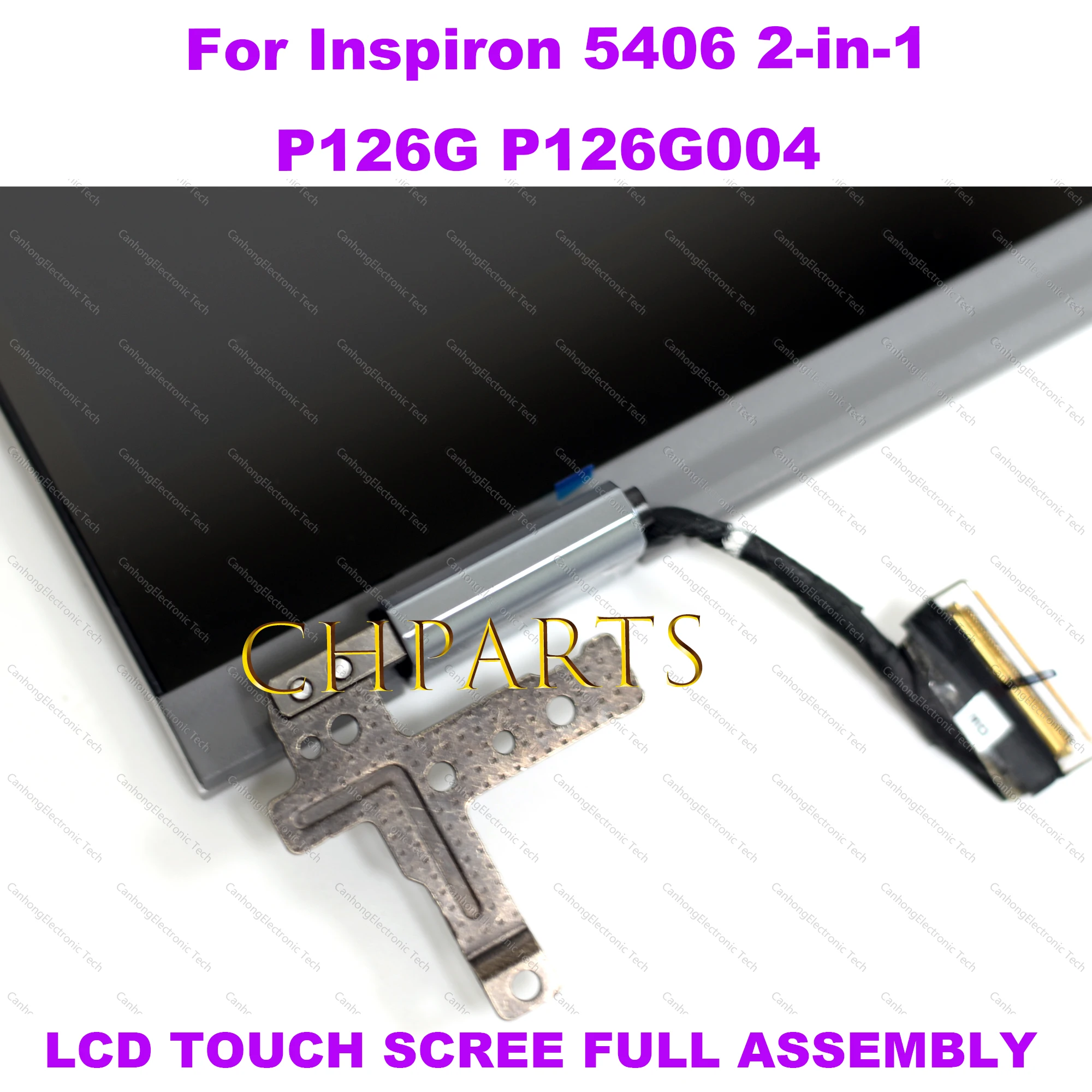 Imagem -03 - Lcd Touch Screen Substituição Assembly com Painel de Dobradiças Dell Inspiron 5406 7405 em P126g P126g004 14 Polegadas 1080p