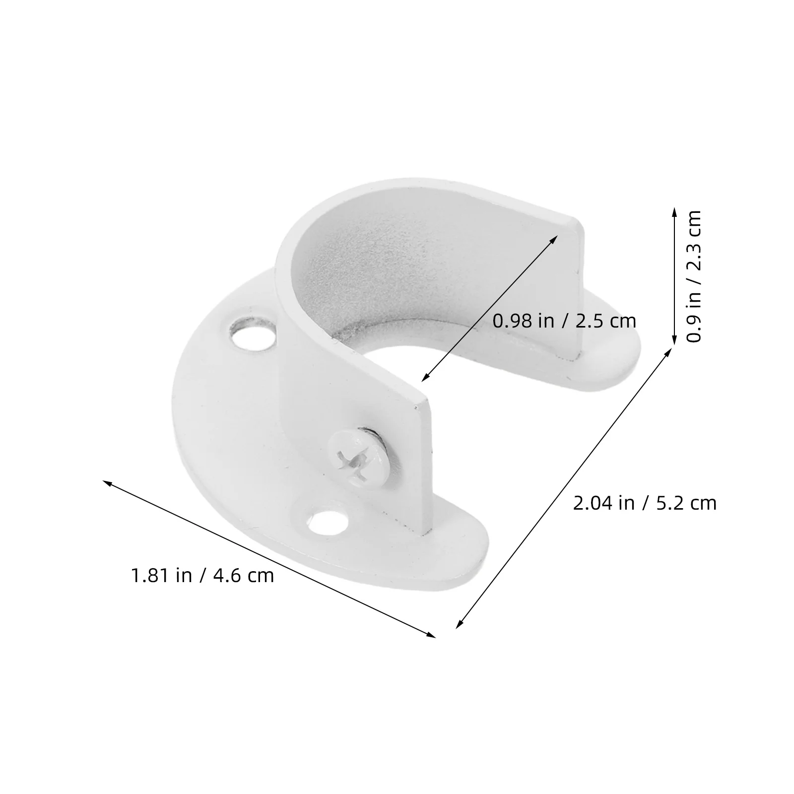 4 قطعة الثقيلة خزانة من الفولاذ المقاوم للصدأ نهاية قضيب يدعم 1-14 بوصة أقطاب U-شكل دش الستار قوس خزانة قضيب قوس