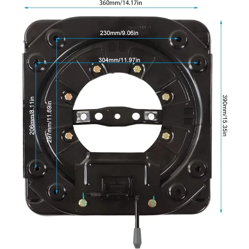 High Quality Car Seat Swivel for Universal Manual Rotation Rotatable Handheld 360 Rotating Turntable Auto Car Seat Mechanism