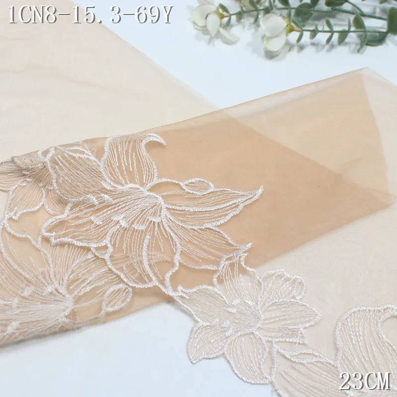 

42 ярда, белая вышитая кружевная бейка, сетка с вышивкой, тюль, кружевная ткань, сетка, сделай сам, кружевная швейная ткань, бюстгальтер, поделки для нижнего белья