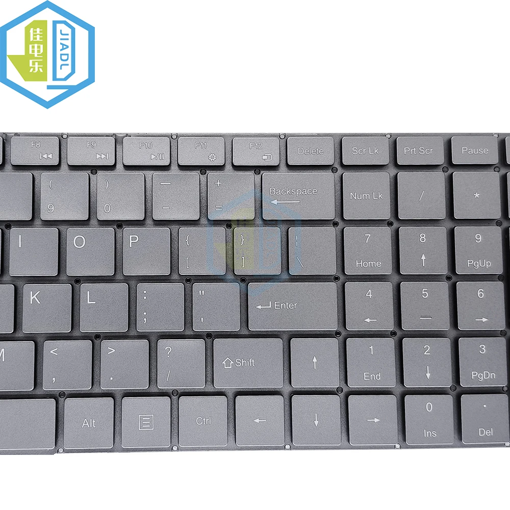 Imagem -02 - Teclado do Portátil Inglês dos Eua com Luz de Fundo Scdy350-3-30 Yxt-91100 Cinza Prateado sem Moldura Mais Novo