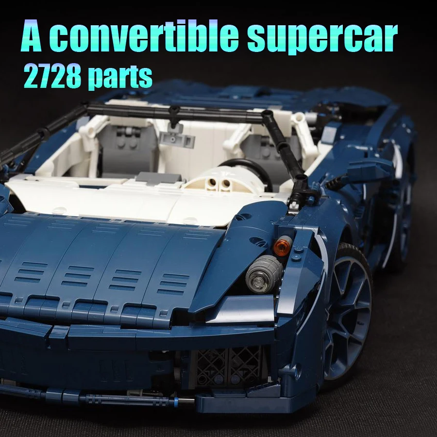 2728 parts A convertible supercar MOC  31199 lambor  car toys