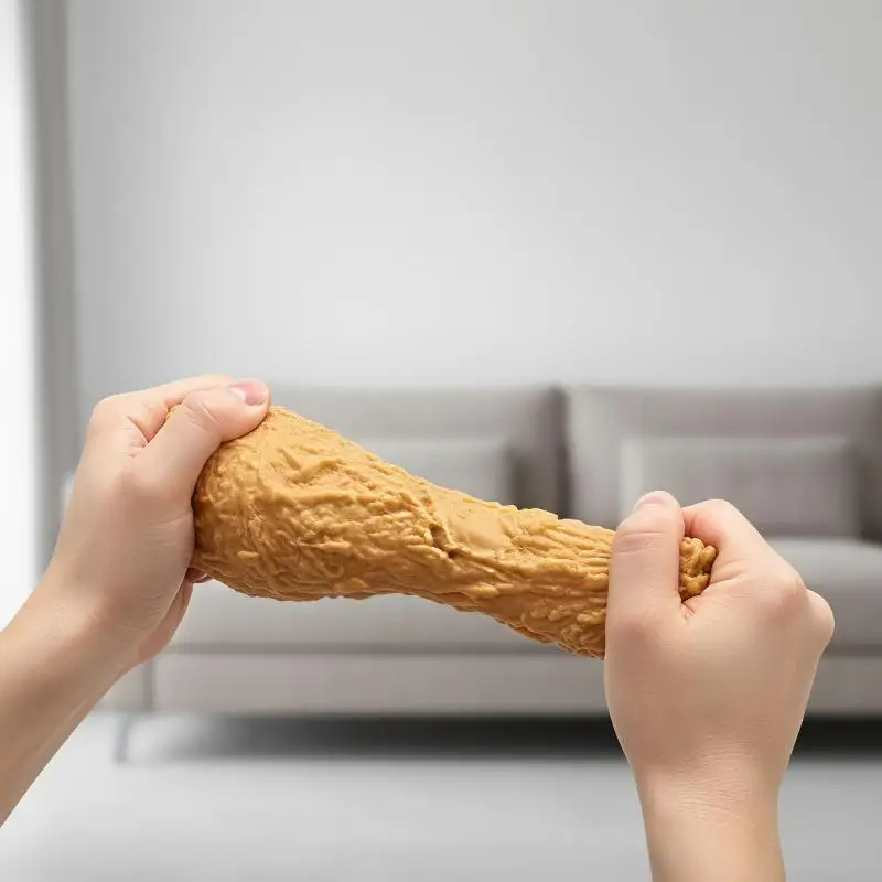Squishy & Decompress Big Fried Chicken Leg Pinch, Creative Oversized Fried Chicken Leg Malleable Fluid Ball Stress Relief Toy