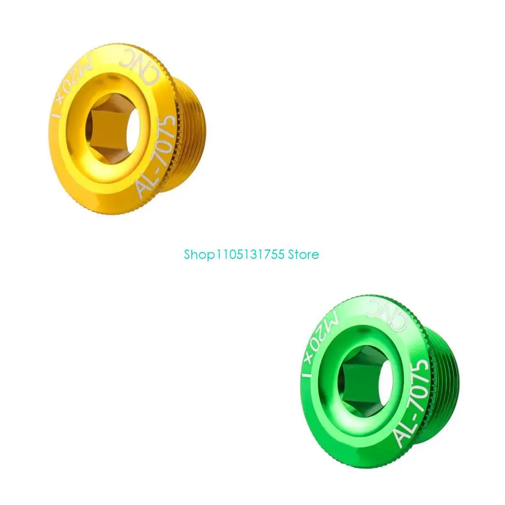 K0EF Hardware Care Arm Cover Crankset Cap for Workshop Cycle Service, Metal Body with Center Tool Slot and Screw-In Form for