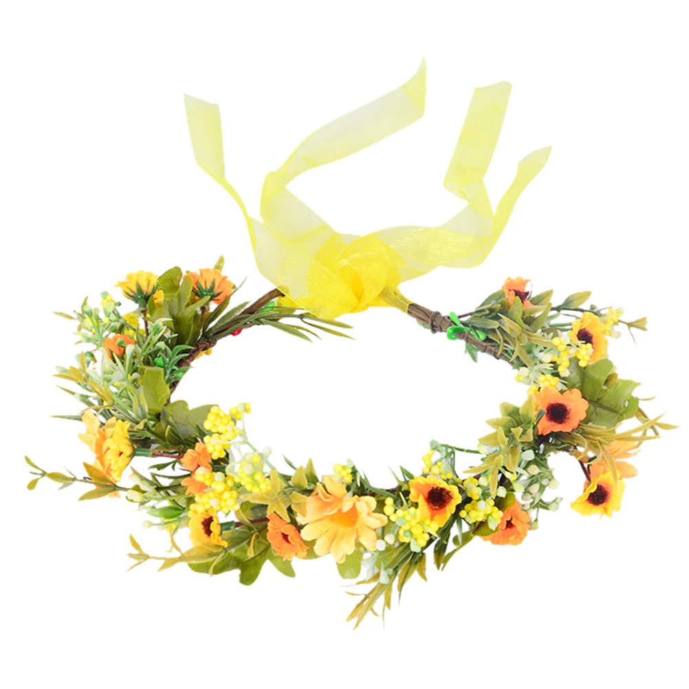

Bridal Wreath Faux Wedding Flower Headb Photography Props Floral Headb Artificial Bridal Headdress Floral Accessories