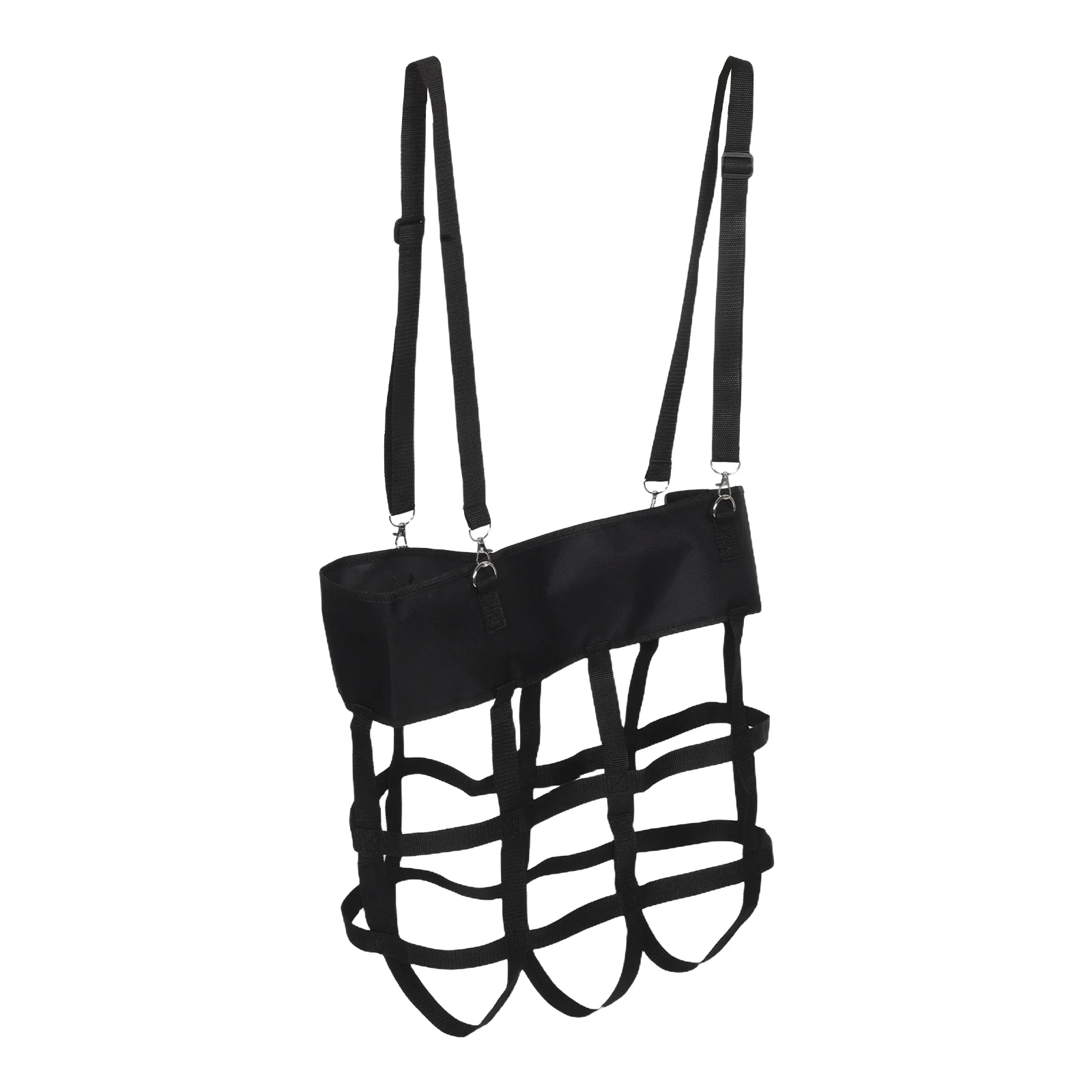 

Adjustable Stable Fan Bag Horse Stall Box Fan Holder Durable Wall Hanging Cooling Storage Slow Feeder Hay Bag Polyester Stall