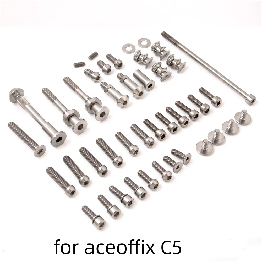 Aceoffix C5 titanium screw lose weight full bike titanium bolt