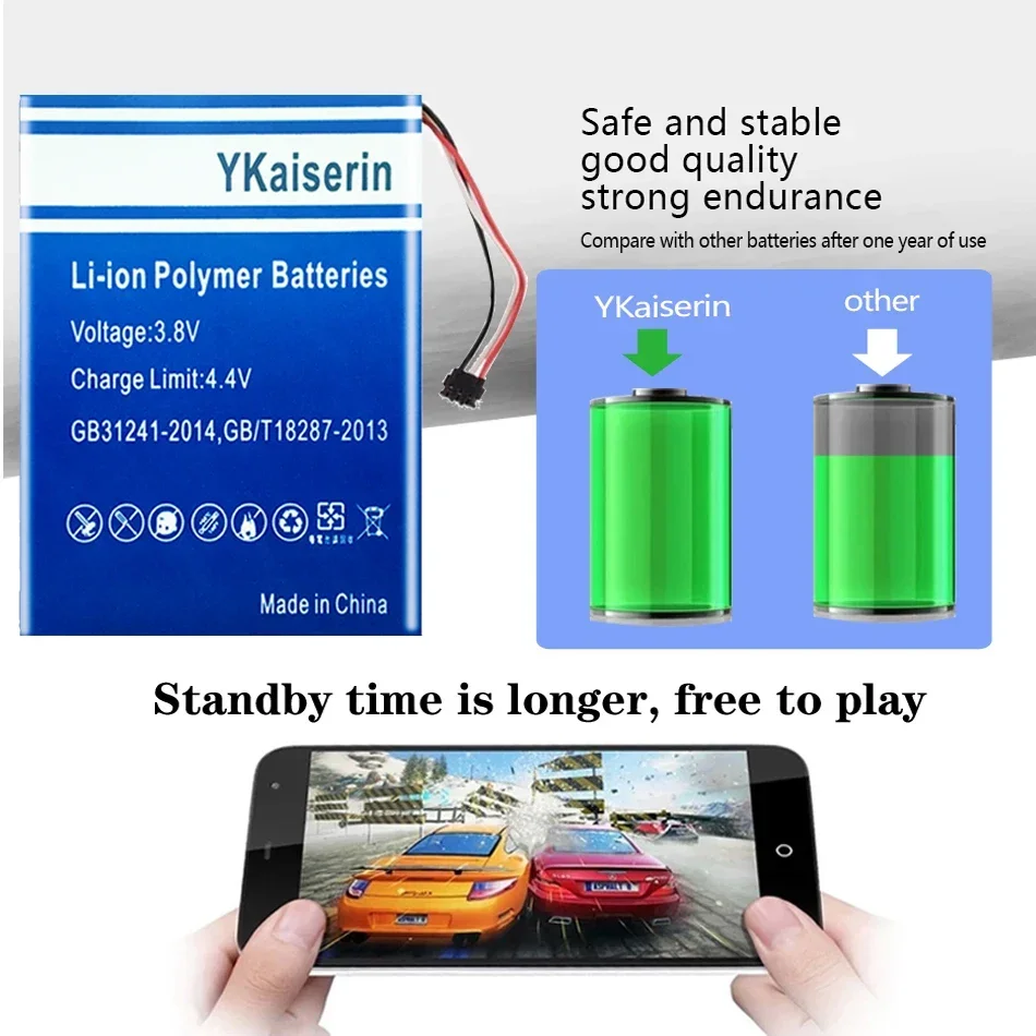 YKaiserin 4800mah Battery for FIIO X1 X3 X5 X7 II Speaker Music Player Bateria + Track NO