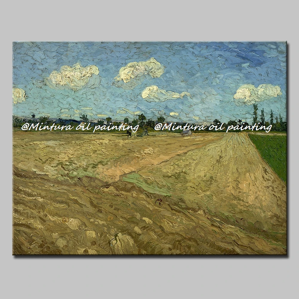 Mintura Large Size Hand Made Vincent Van Gogh Reproduction Landscape Oil Painting On Canvas,Famous Art For Home Hotel Decoration