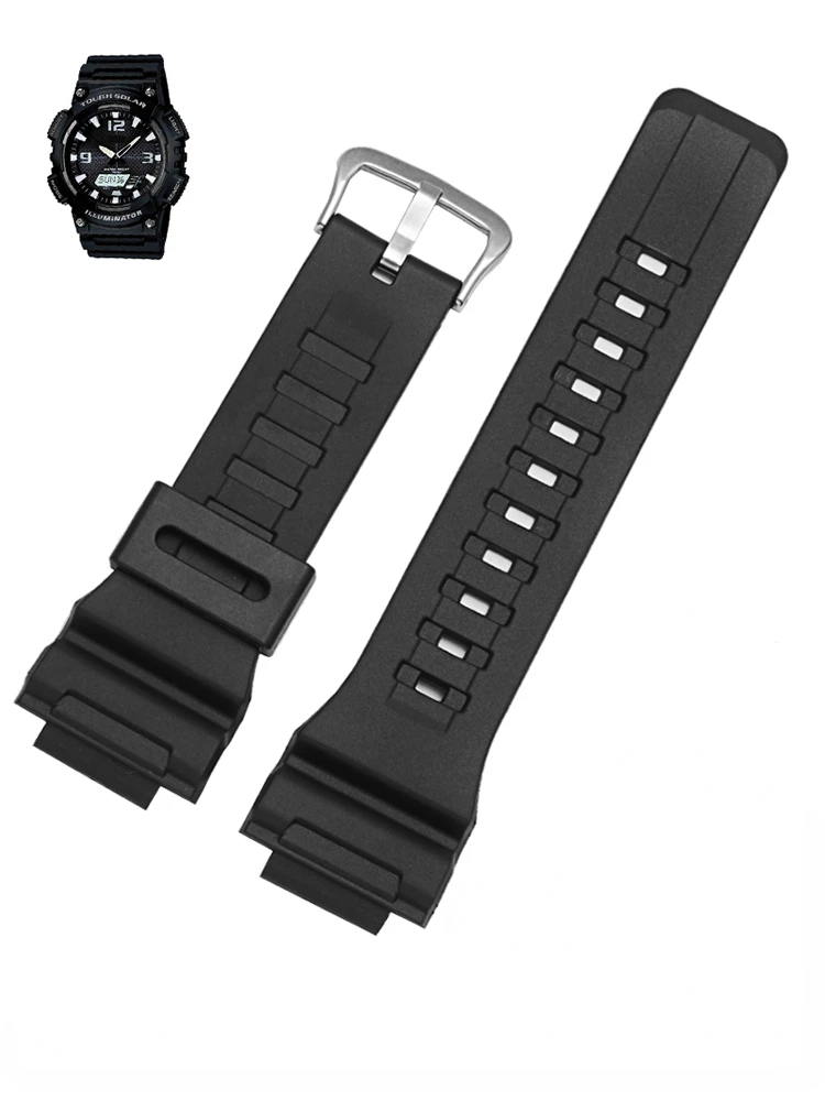 Silicone Resin Watchband for Casio AQ-S810w 800 W-735H TRT-110H AEQ-110w AE-1000W W-735H SGW-300H MRW-200H F-180WH Strap 18mm